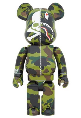 @RBRICK BEARBRICK庫柏力克熊1000% MASTERMIND x BAPE