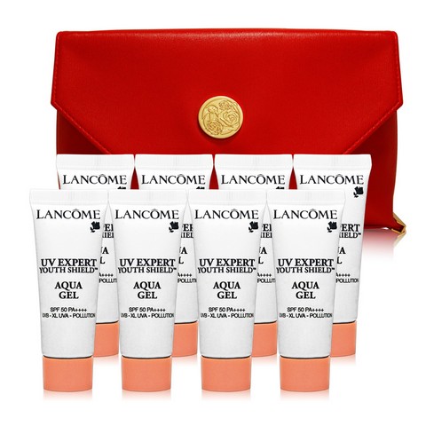 LANCOME蘭蔻絕對完美黃金玫瑰永生活萃5mlx8（贈化妝包）