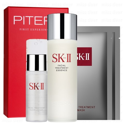 SK-II PITERA精華體驗組(青春露75ml+亮采化妝水30ml+青春敷面膜單片x2)